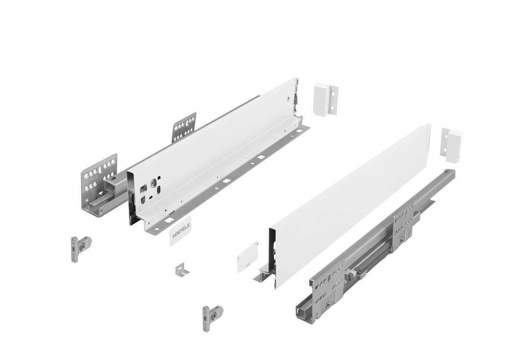 HÄFELE Matrix S Slim vaikseltsulguvsahtel; H.84/350 mm; 35 kg; (valge)